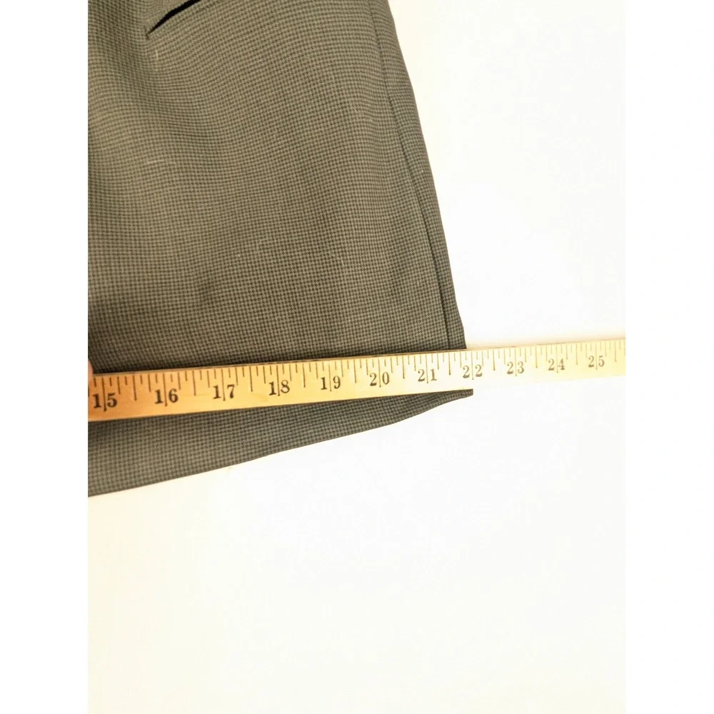 Lord & Taylor Mens 42R Double Breasted Blazer Pure Virgin Wool Grey Houndstooth